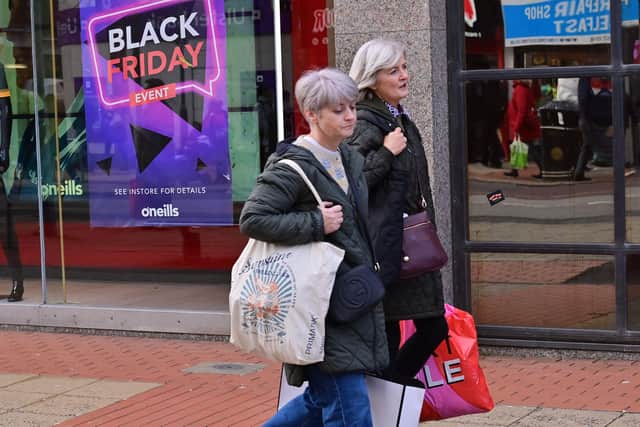 Black Friday sales shopping in Belfast city centre. Photo: Colm Lenaghan/Pacemaker