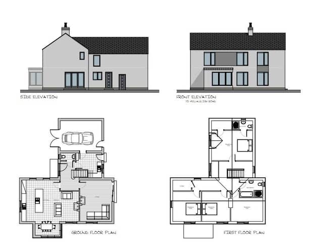 One of the house designs approved as part of the planning application. Image: ABC planning portal