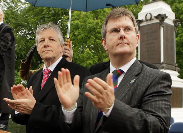 Peter Robinson says DUP party officers should ensure compliance "with the sensible obligation its members should uphold when a collegiate decision is to be made” but Sir Jeffrey ​Donaldson went against the UUP that he was then in when it suited him