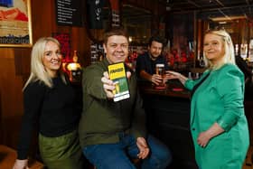 Maura Bradshaw, United Wines Business Development Manager, Matthew Clarke, FANZO Key Account Manager, Johnny of the Ulster Sports Club and Gemma Herdman, United Wines Brand Manager.