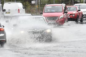 The Met Office has warned that heavy rain will impact travel times today.
