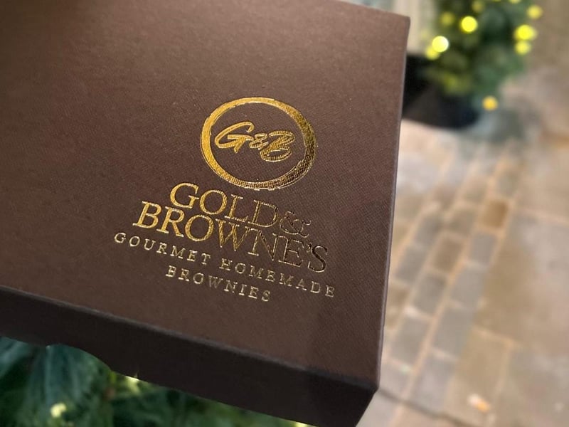 Gold & Browne’s handcrafted gluten-free brownies, one of the bestselling products behind the family business’s growing success