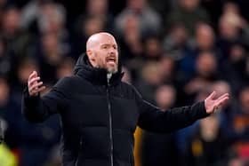 Manchester United manager Erik ten Hag. (Photo by Peter Byrne/PA Wire)