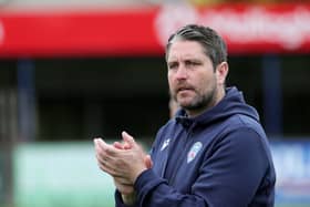 Coleraine manager Ruaidhrí Higgins. (Photo by David Maginnis/Pacemaker Press)