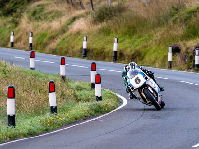 Michael Dunlop topped the times on Tuesday in Classic Superbike qualifying at 124mph from a standing start on the Team Classic Suzuki GSX-R750