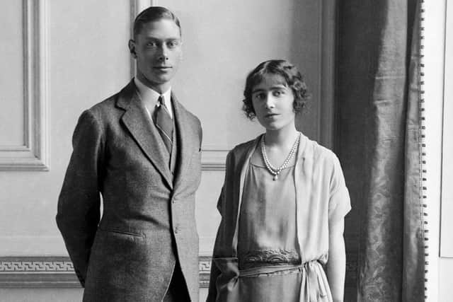 File photo dated 18/01/23 of the Duke of York (later King George VI) with Lady Elizabeth Bowes-Lyon (later Queen Elizabeth, the Queen Mother), posing for their official engagement photograph. PRESS ASSOCIATION Photo. Issue date: Monday November 27, 2017. See PA story ROYAL Wedding. Photo credit should read: PA/PA Wire