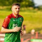 Glentoran defender Ryan Cooney. (Photo by Andrew McCarroll/Pacemaker Press)