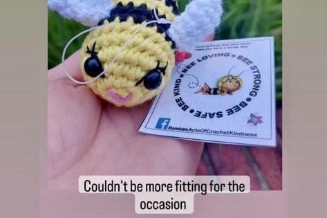 Audrey Strong just loves the wee ‘thank you’ messages and pictures she receives on social media when her creations are found