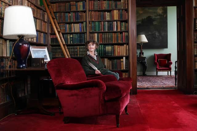 The Marchioness of Dufferin and Ava, Lindy, one of the last great country-house hostesses pictured inside Clandeboye House near Bangor in 2009. Lady Dufferin died aged 79 in 2020. Photo: Darren Kidd/Presseye