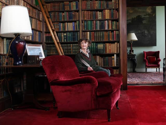 The Marchioness of Dufferin and Ava, Lindy, one of the last great country-house hostesses pictured inside Clandeboye House near Bangor in 2009. Lady Dufferin died aged 79 in 2020. Photo: Darren Kidd/Presseye