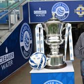 Linfield manager David Healy with the Irish Cup ahead of Saturday's final against Cliftonville. PIC: Stephen Hamilton/Presseye
