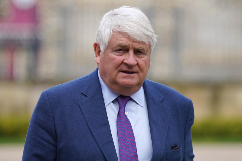 Denis O'Brien arrives at a Gala dinner to recognise Mo Mowlam's contribution to the peace process and to mark the 25th anniversary of the Good Friday Agreement at Hillsborough Castle in Northern Ireland.