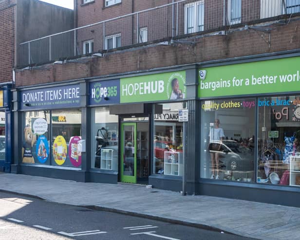 Hope365 opened its new HopeHub store at 69-71 Main Steet, Larne earlier in May.  Photo: Michael Holmes