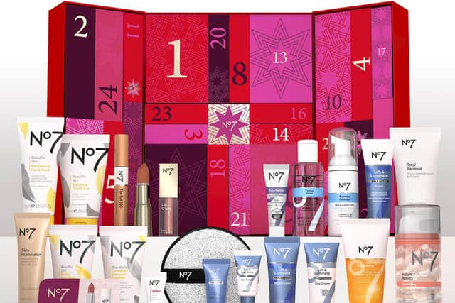 No7 Lift & Luminate 25 Days of Beauty Advent Calendar, £52.95, available from Boots.