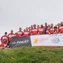 The fundraising effort culminated in the Knocklayde Challenge, where members of the Finlay team travelled to Ballycastle to take on a demanding 14-kilometre hike