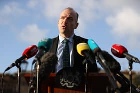 Northern Ireland Secretary Chris Heaton-Harris has vowed to press ahead with the government's controversial legacy plans, despite legal action from the Irish government. Photo credit should read: Liam McBurney/PA Wire