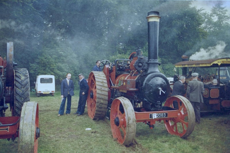 Steam engine rally in 1970s
