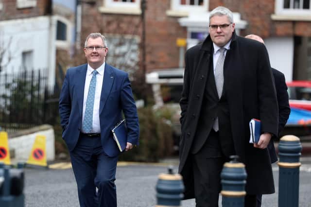 The DUP have branded comments by Sir Robert Buckland - suggesting a greater role for the Irish government - as 'hollow threats'. However, UUP leader Doug Beattie says an increased role for Dublin was made clear to him by the Secretary of State earlier this month. Photo: Press Eye