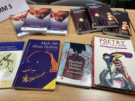 A selection of books that columnist Jonny McCambridge came across on one of his visits to school open nights. Jonny was impressed by all those pupils who gave up their time to show off their school to P7 children and their parents – 'all of them were a credit to the schools which they attend'