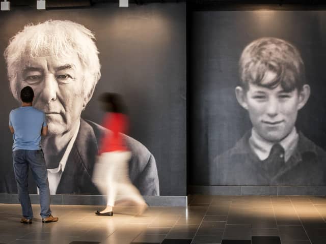 Heaney, Adult and Schoolboy, in HomePlace, Bellaghy