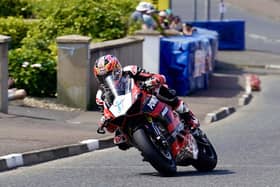 Davey Todd set the Supersport pace on the Powertoolmate Ducati as pratice got underway at the the Isle of Man TT