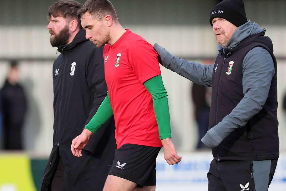 Glentoran's Joe Thomson scored a brace on club debut. (Photo by David Maginnis/Pacemaker Press)