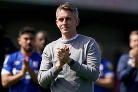 Ipswich Town manager Kieran McKenna, who has signed a new four-year deal after guiding the club to promotion to the Sky Bet Championship in his first full season in charge