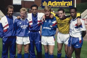 Graeme Souness left as Rangers player/manager in 1990 with players, from left, Mo Johnston, Mark Hateley, Richard Gough, Boni Ginzburg and Mark Walters. (Photo by Allsport/Hulton Archive/Getty Images)