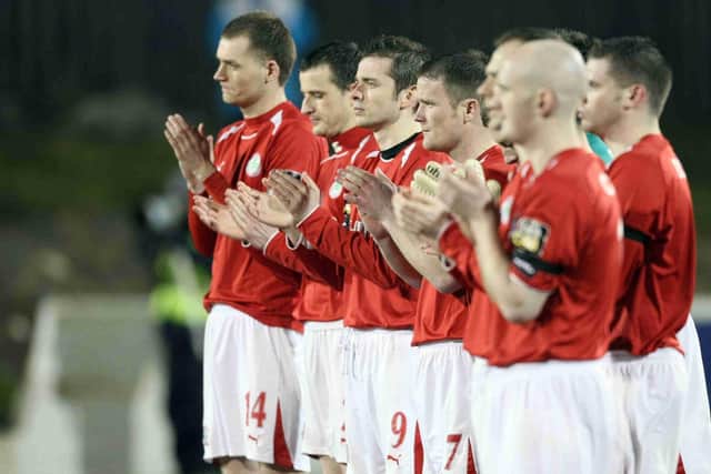 Cliftonville pay tribute to their former striker Keith Alexander following his death in 2010