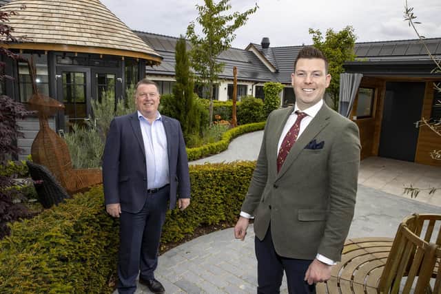 Ballycastle eco hotel gears up for launch of new £1.2m restaurant: One of the most sustainable hotels in Europe, The Salthouse in Ballycastle, is gearing up for the opening of its new restaurant, The Lookout. The Lookout will open this summer, creating 30 new jobs. Pictured are Nigel McGarrity is pictured with his son Carl McGarrity, director at The Salthouse Hotel