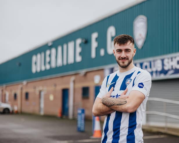 Coleraine have confirmed a deal to sign Jack Scott. (Photo by David Cavan/Coleraine FC)