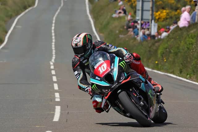 Peter Hickman set the fastest Superstock lap of TT practice week so far at over 133mph on his Monster Energy by FHO Racing BMW