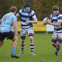 Dungannon’s Cameron Steenson pictured in action during Saturday’s match vs Barnhall