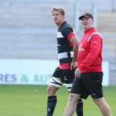 Ulster backs coach Dan Soper (right) speaks ahead of pre-season preparations continuing