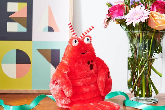 Microwavable Snuggable Hottie Lobster from Moonpig.