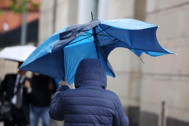 Rainy weather in Belfast City Centre. Picture by Jonathan Porter/PressEye