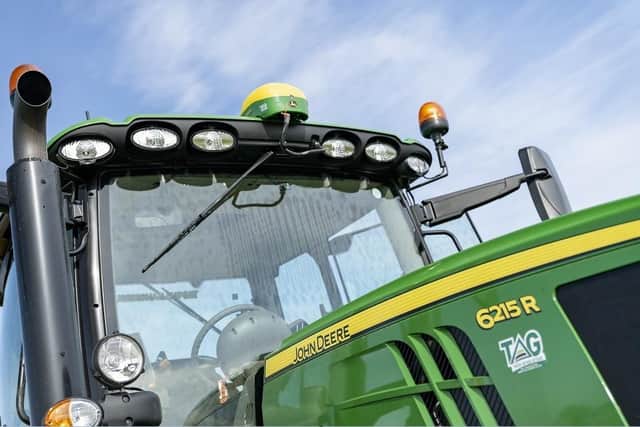 Keep tractors and combines with GPS fitted stored out of sight when possible. Image: NFU Mutual