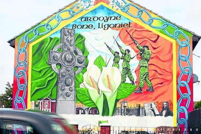 IRA mural in the Ardoyne, norther Belfast