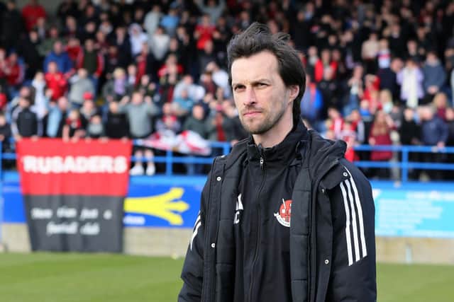 Crusaders manager Declan Caddell. (Photo by David Maginnis/Pacemaker Press)
