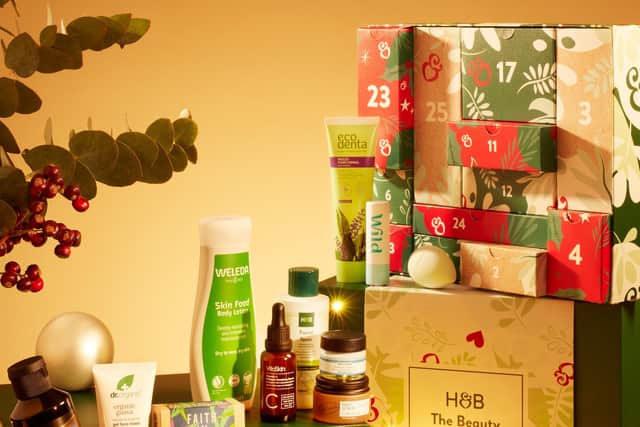 Holland and Barrett 25 Days of Beauty Advent Calendar, £45, available from Holland and Barrett.