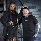 Former Boyzone singer, Shane Lynch, with his wife Sheena as they prepare to opened their Amen Inspired By perfume store in Ballymena