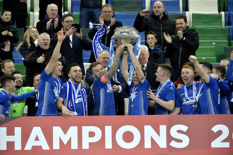 Ballymena United would have the opportunity to defend their crown in the final against Dungannon Swifts the next year. However, it would prove to be a fairytale evening for Rodney McAree and the Swifts as they won the club's first-ever senior trophy at Windsor Park through goals from Ryan Mayse (2) and Cormac Burke
