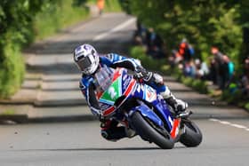 Paul Jordan on the Jackson Racing Aprilia in the Sportbike race at the 2026 Isle of Man TT. (Photo by Callum Staley/Pacemaker Press)