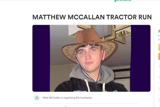 Tractor run Matthew McCallan