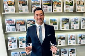 Northern Ireland estate agents, John Minnis Estate Agents, which is celebrating a double triumph at the national Guild of Property Professionals Awards after achieving gold for Sales Northern Ireland and bronze for Lettings Northern Ireland. Pictured is  John Minnis, company director at John Minnis Estate Agents