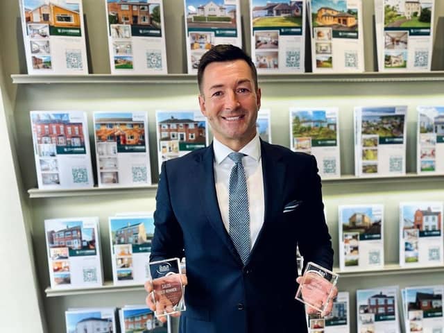 Northern Ireland estate agents, John Minnis Estate Agents, which is celebrating a double triumph at the national Guild of Property Professionals Awards after achieving gold for Sales Northern Ireland and bronze for Lettings Northern Ireland. Pictured is  John Minnis, company director at John Minnis Estate Agents