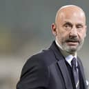 Gianluca Vialli, the former Italy striker who helped both Sampdoria and Juventus win Serie A and European trophies before becoming a player-manager at Chelsea, has died on Friday, Jan. 6, 2023. He was 58. AP Photo/Luca Bruno