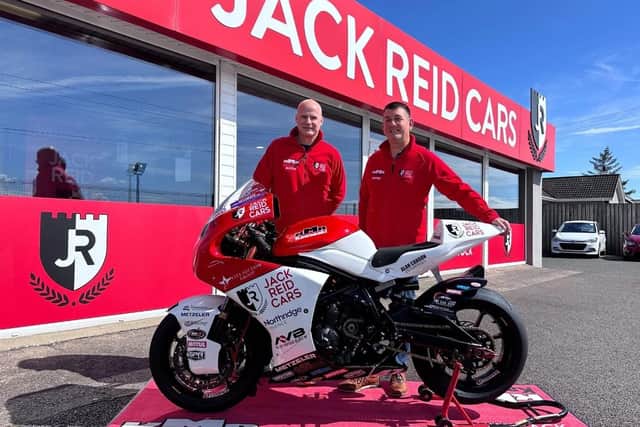 Ryan Farquhar's 650cc Supertwin will again be sponsored by Jack Reid Cars as English rider Richard Cooper (not pictured) targets more wins at the North West 200