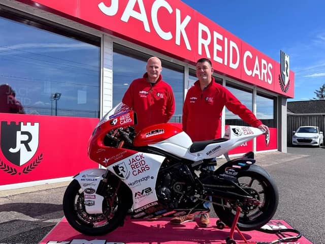 Ryan Farquhar's 650cc Supertwin will again be sponsored by Jack Reid Cars as English rider Richard Cooper (not pictured) targets more wins at the North West 200