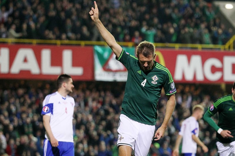 Gareth McAuley opened the scoring after six minutes in Belfast and went on to score a famous goal against Ukraine at the Euro 2016 finals. He's now transitioned into management and is in charge of Northern Ireland's U19 side